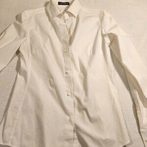 Dolce & Gabbana White Cotton Shirt